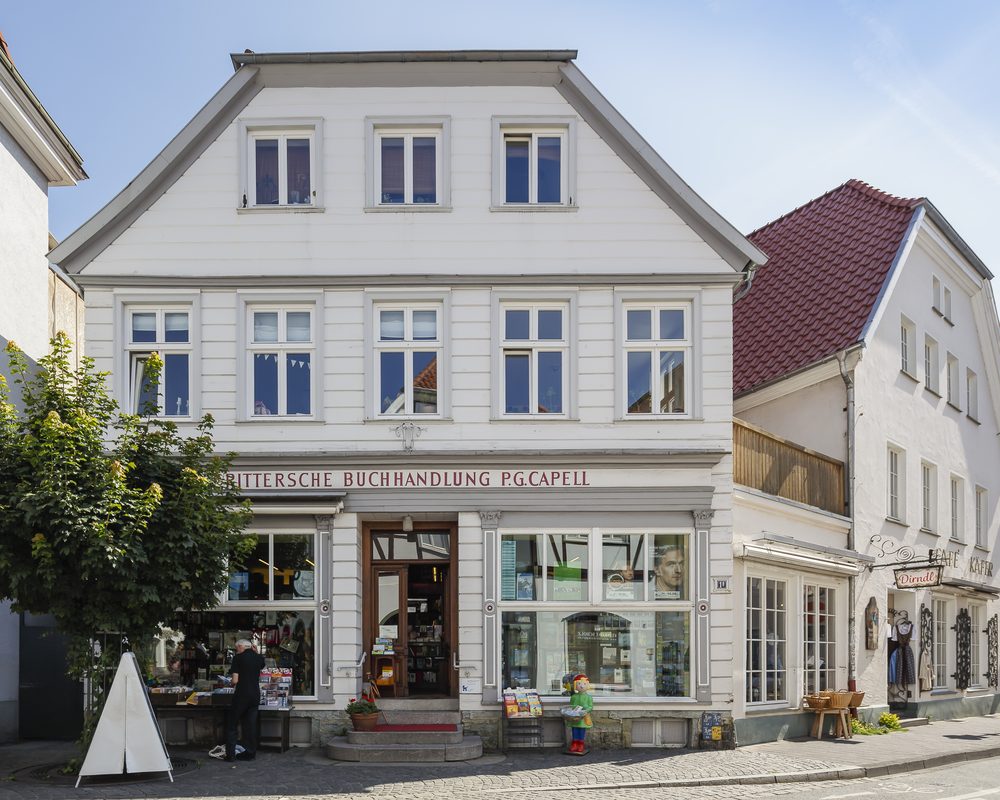 Rittersche Buchhandlung bookshop shopfront in Soest, Germany