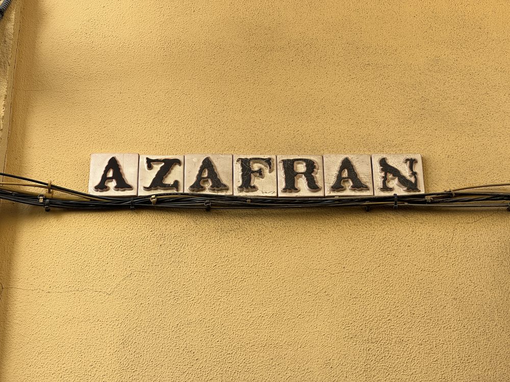 Street sign for a calle (street) in Seville, Spain