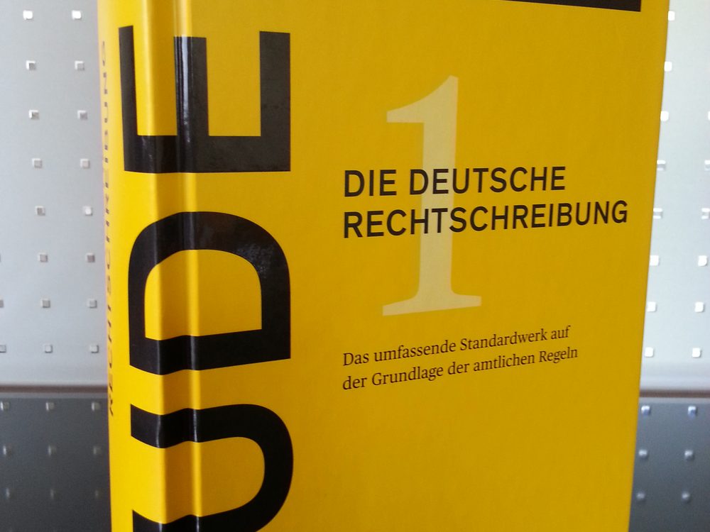 Copy of Duden, the standard reference dictionary of the German language