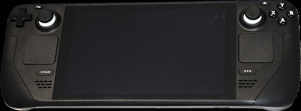 Steam Deck handheld gaming device, representing the Steam platform