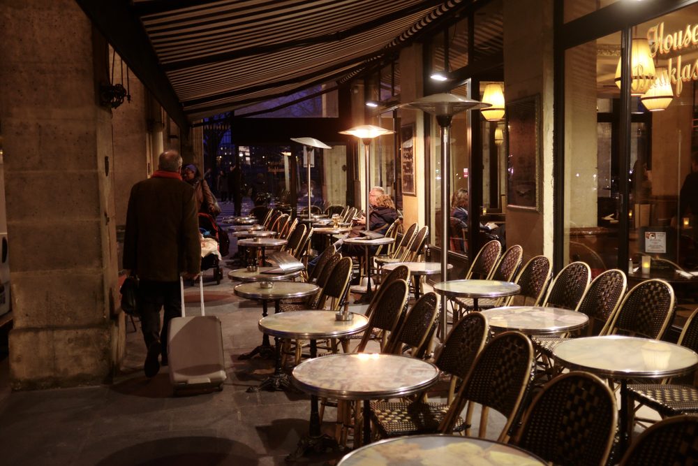A small street cafe in Paris, France